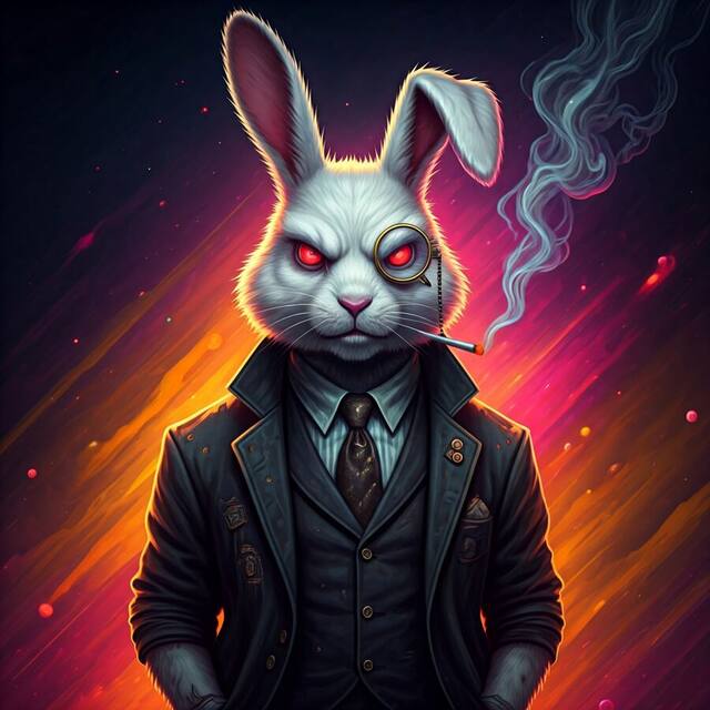 Bad Wabbit, an artwork on view at Hair Studio & Gallery