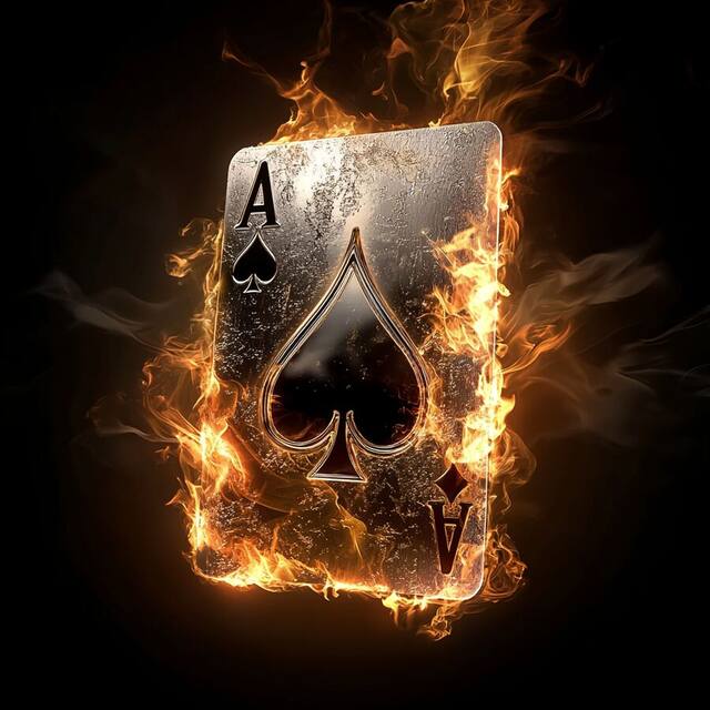 Ace on Fire, an artwork on view at Hair Studio & Gallery