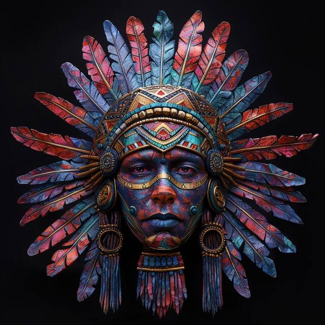 Aztec Print, an artwork on view at Hair Studio & Gallery