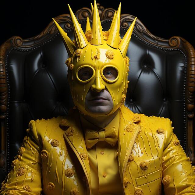 The Yellow King, an artwork on view at Hair Studio & Gallery