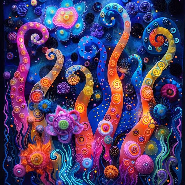 Deep Bloom, an artwork on view at Hair Studio & Gallery