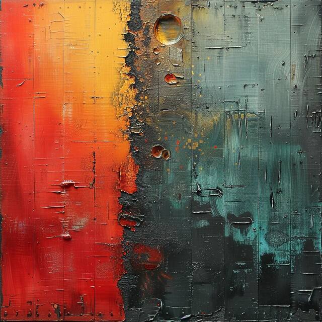 Weathered Panel I, an artwork on view at Hair Studio & Gallery
