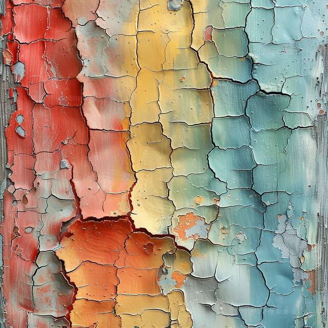 Cracked Spectrum, an artwork on view at Hair Studio & Gallery