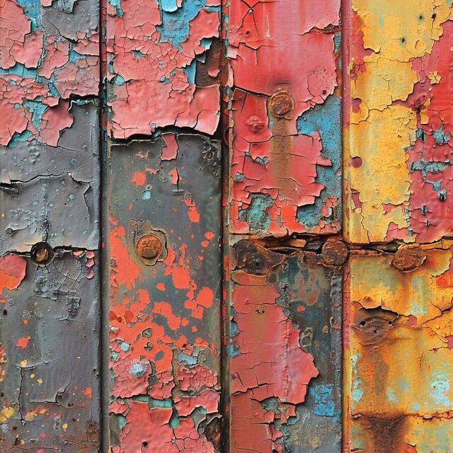 Rust & Rivets I, an artwork on view at Hair Studio & Gallery